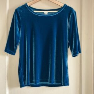 Christopher & Banks velvet top